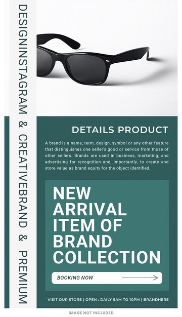 DETAILS PRODUCT New ARRIVAL instagram stories template psd design