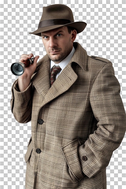 PSD detective alone on transparent background