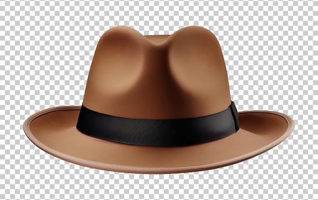 Detective Hat Isolated on Transparent Background