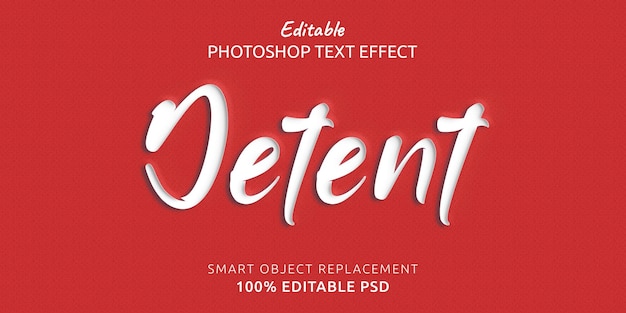 Detent Photoshop Text Effect