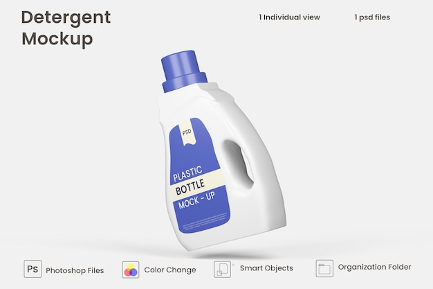 PSD detergent packaging mock up free psd