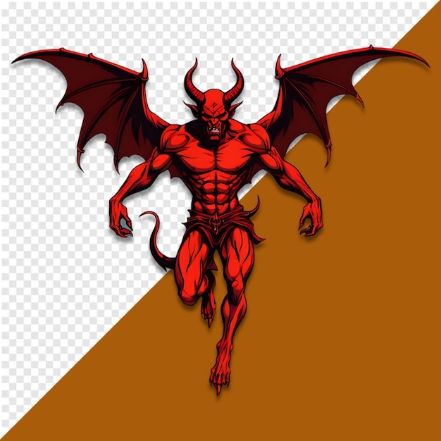 PSD devil demon isolated on transparent background devil isolated psd