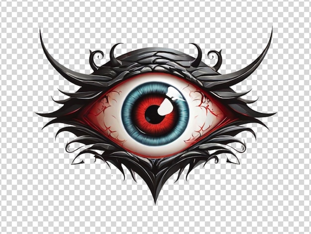 Devil eye on transparent background