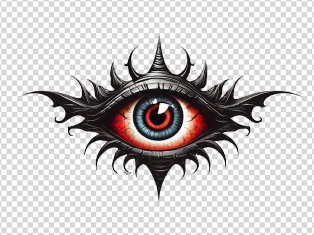 Devil eye on transparent background