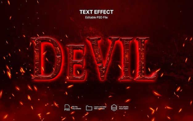 Devil  text effect