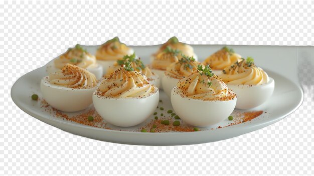 Deviled eggs food realisticisolated on a transparent background