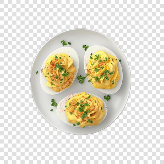 Deviled eggs food realisticisolated on a transparent background