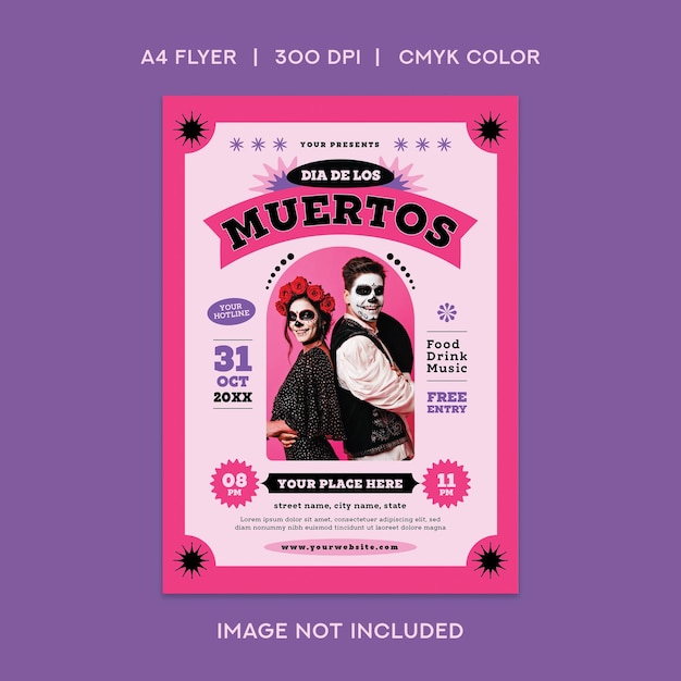 Dia de los Muertos Celebration Flyer