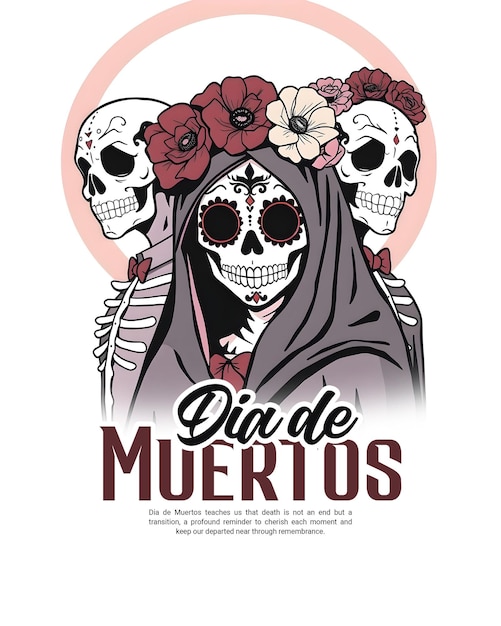 Dia de Muertos Day of the Dead Social Media Post Template Banner