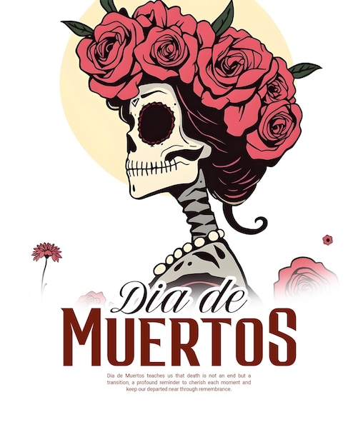 Dia de Muertos Day of the Dead Social Media Post Template Banner