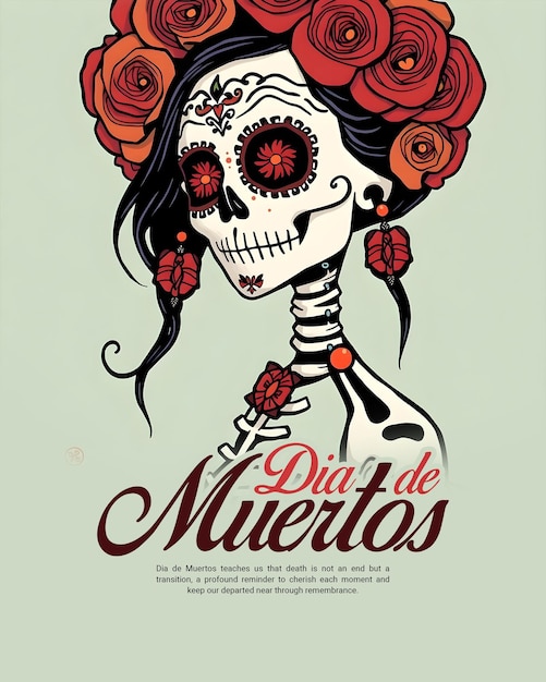 Dia de Muertos Day of the Dead Social Media Post Template Banner