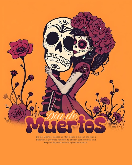 Dia de Muertos Day of the Dead Social Media Post Template Banner