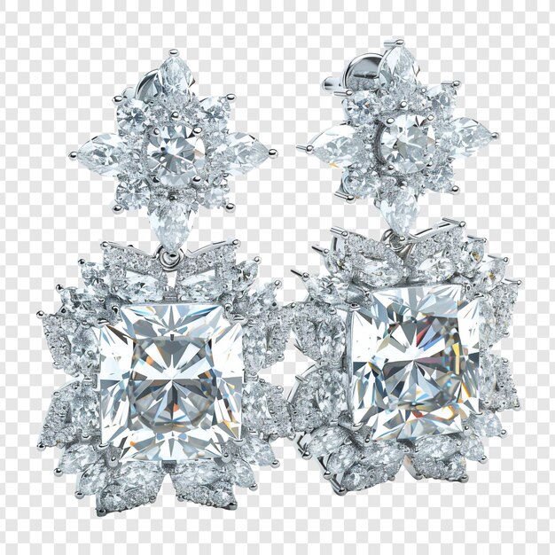 PSD diamond earrings for a glittering look