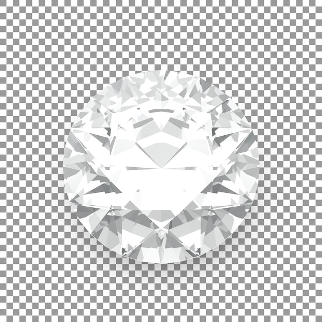 A diamond isolated on a transparent background