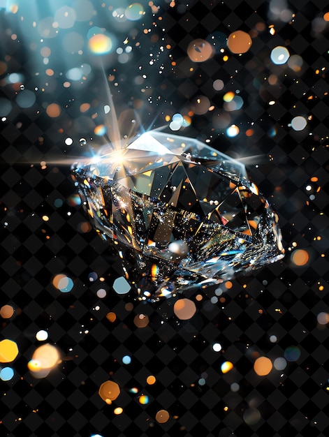 PSD a diamond that is on a black background