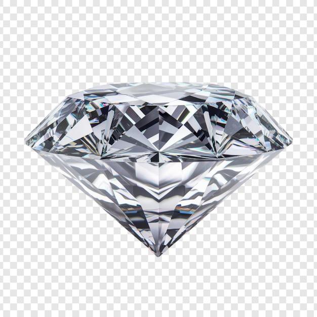 a diamond that is cut in half on a white background