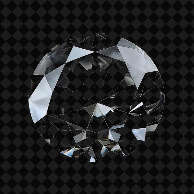 PSD a diamond with a diamond on it is shown on a black background