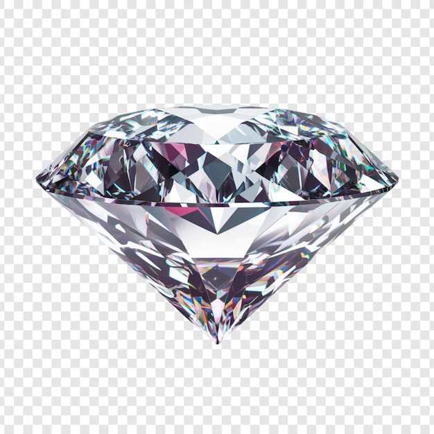 PSD diamond with diamonds on a white background