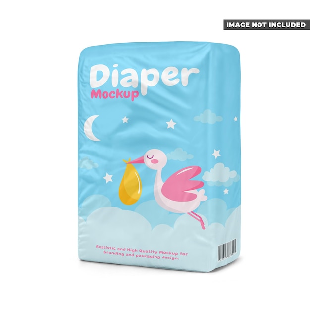 PSD a diaper that says diaper on it