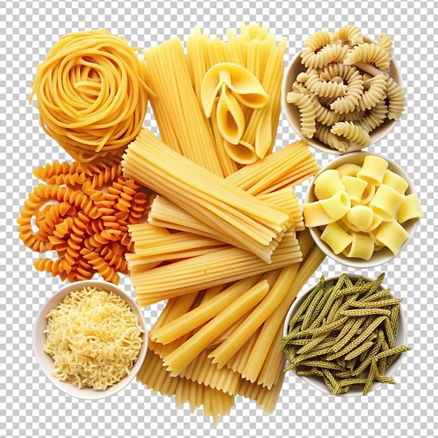 PSD different pasta arrangement top view