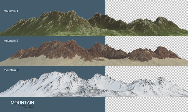 different seasons mountains