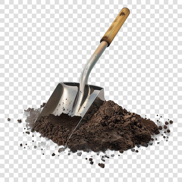 Digging with shovel illustration Construction