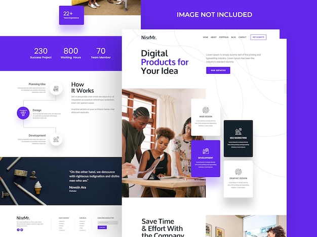 Digital Agency Landing Page Template