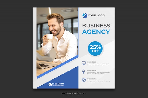 Digital agency social media post template