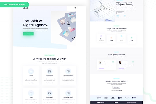 Digital agency website page