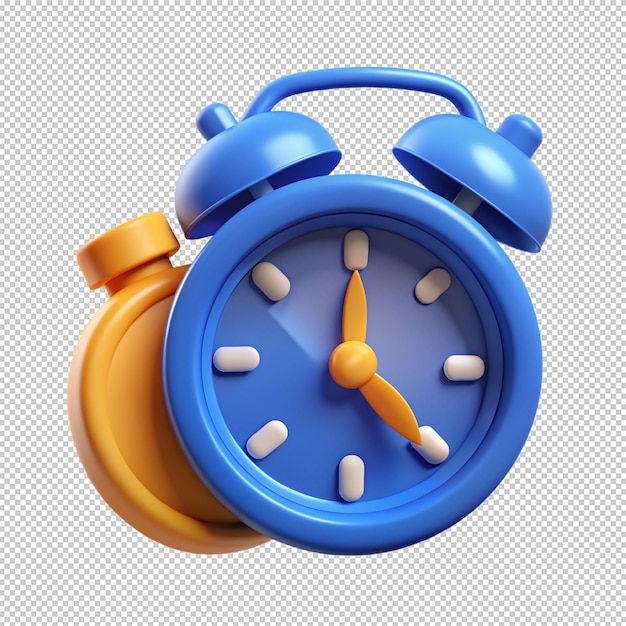 digital alarm icon 3d rendering vector illustration