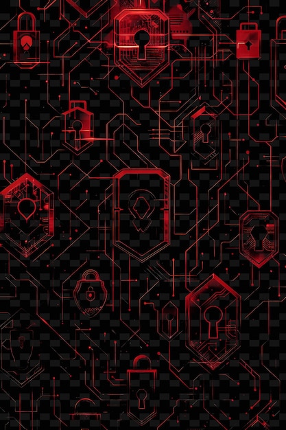 PSD a digital art illustration of a maze with a red background and the word key