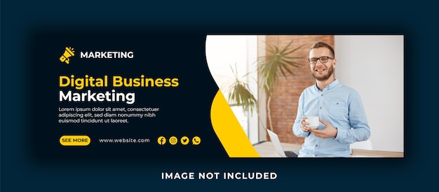 digital business marketing facebook cover and web banner design