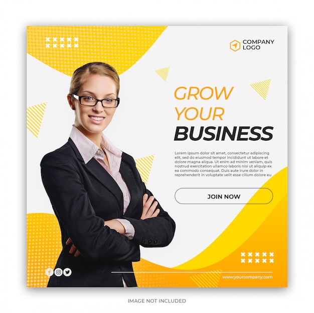 Digital business marketing social media banner square