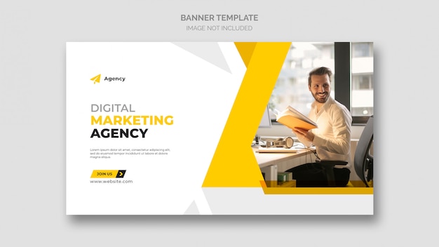 PSD digital business marketing web banner template