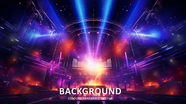 Digital Concert stage background