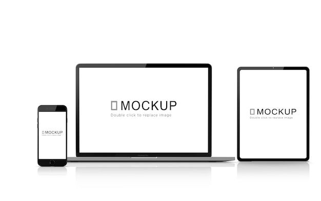 Digital devices pack mockup