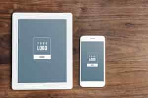 PSD digital devices screen mockup template