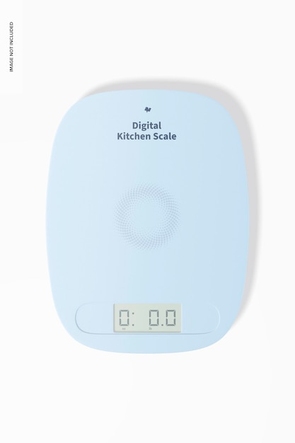 Digital Kitchen Scale Mockup, Top View