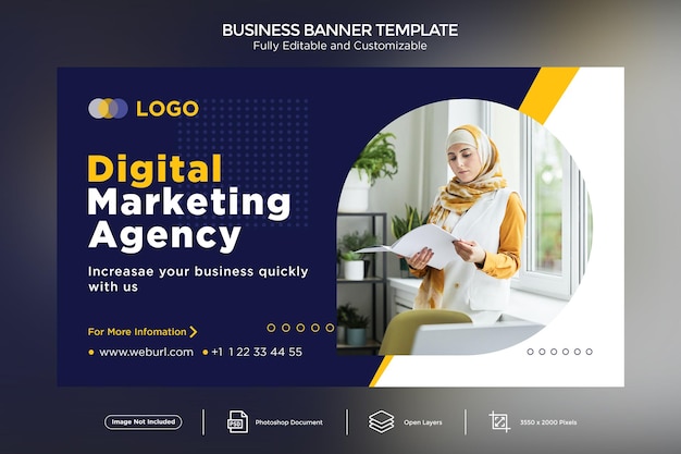 Digital Marketing Agency Business Banner Design Template