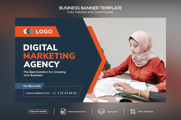 Digital Marketing Agency Business Banner Design Template