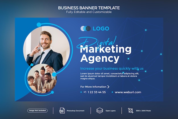 Digital Marketing Agency Business Banner Design Template