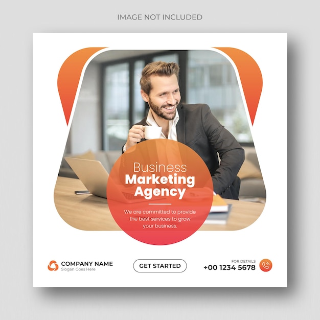 Digital marketing agency and corporate business social media post template