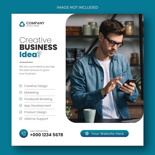 Digital marketing agency and corporate business social media post template