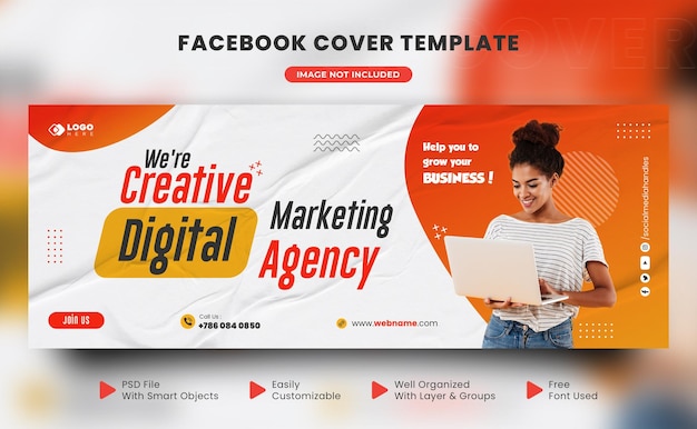 Digital marketing agency and corporate facebook cover design