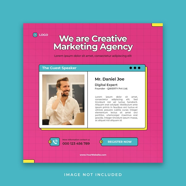 Digital marketing agency corporate social media post template