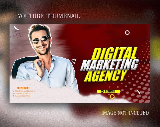 Digital marketing agency and corporate web banner template