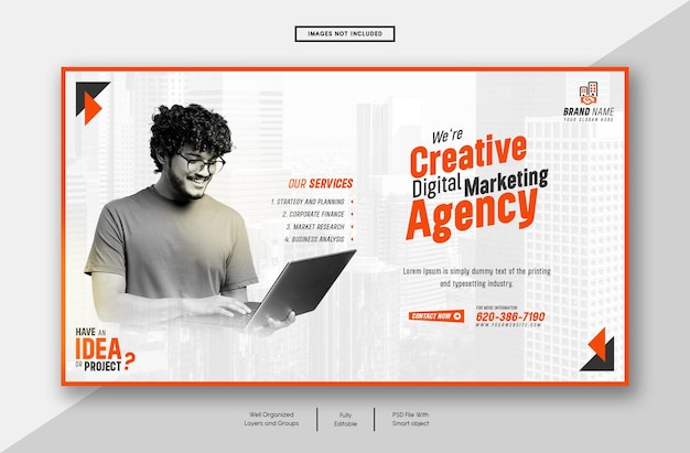 Digital marketing agency and corporate web story template