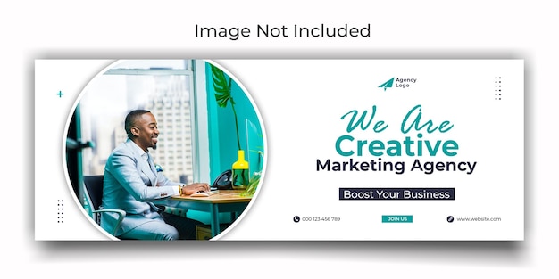 Digital marketing agency facebook cover and web banner template design