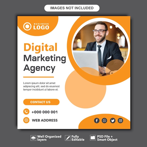 Digital marketing agency social media post design