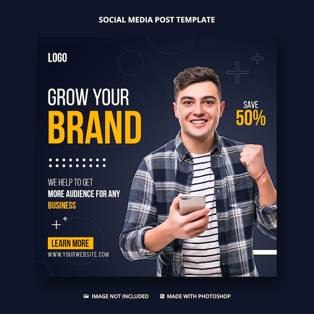 Digital marketing agency social media post template